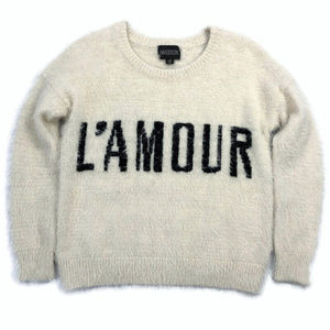 Maddison L Fuzzy L'Amour Crew Neck Sweater